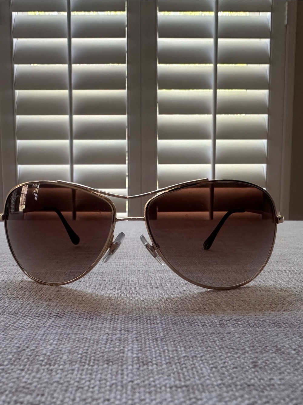 Ray-Ban Gold Frame Brown Lens Women's Aviator Sunglasses - Gradient Brown
